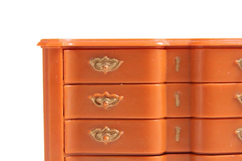 Marx Plastic Dollhouse Dresser Miniature Dresser Marx Miniature Plastic Dresser Dollhouse Dresser Miniature Bedroom Dollhouse Bedroom