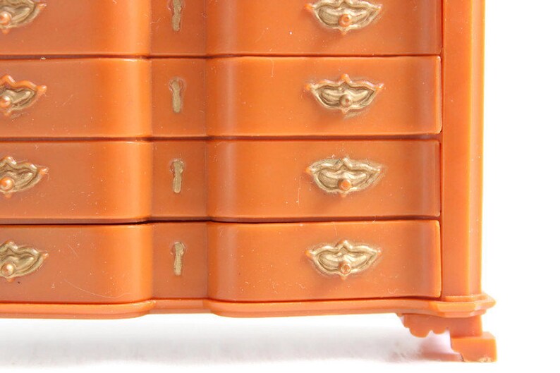Marx Plastic Dollhouse Dresser Miniature Dresser Marx Miniature Plastic Dresser Dollhouse Dresser Miniature Bedroom Dollhouse Bedroom