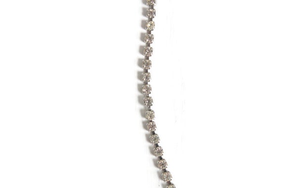 Clear Rhinestone Necklace, Vintage - image 5