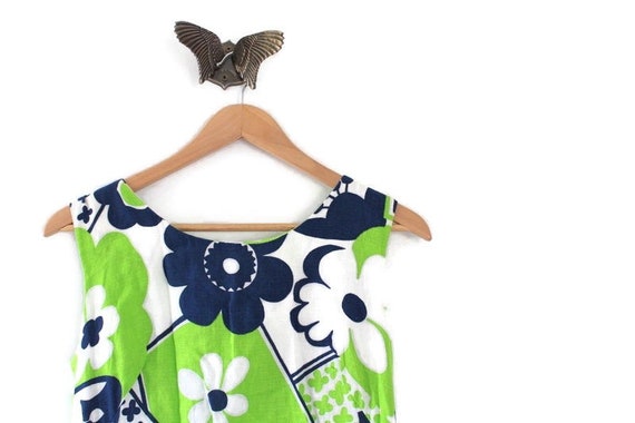 Flower Print Dress, Vintage Dress, Vintage Maxi Dr