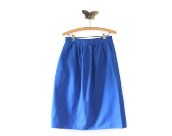 Bright Blue A-Line Skirt, Vintage