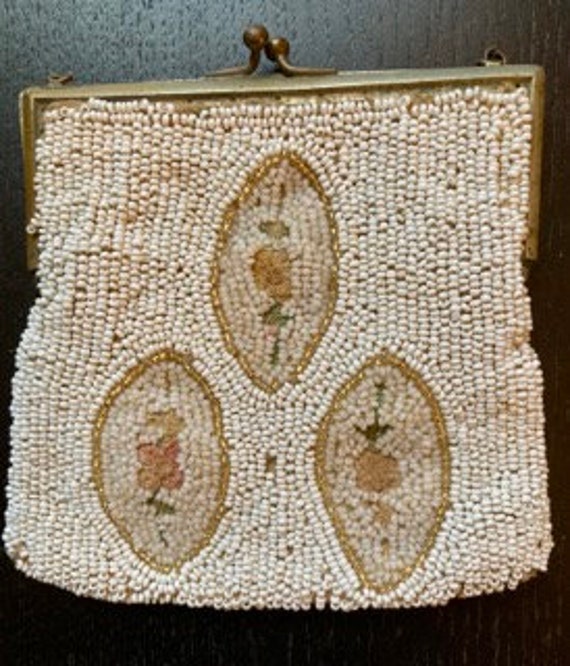 Antique Beaded French Evening Bag - image 5