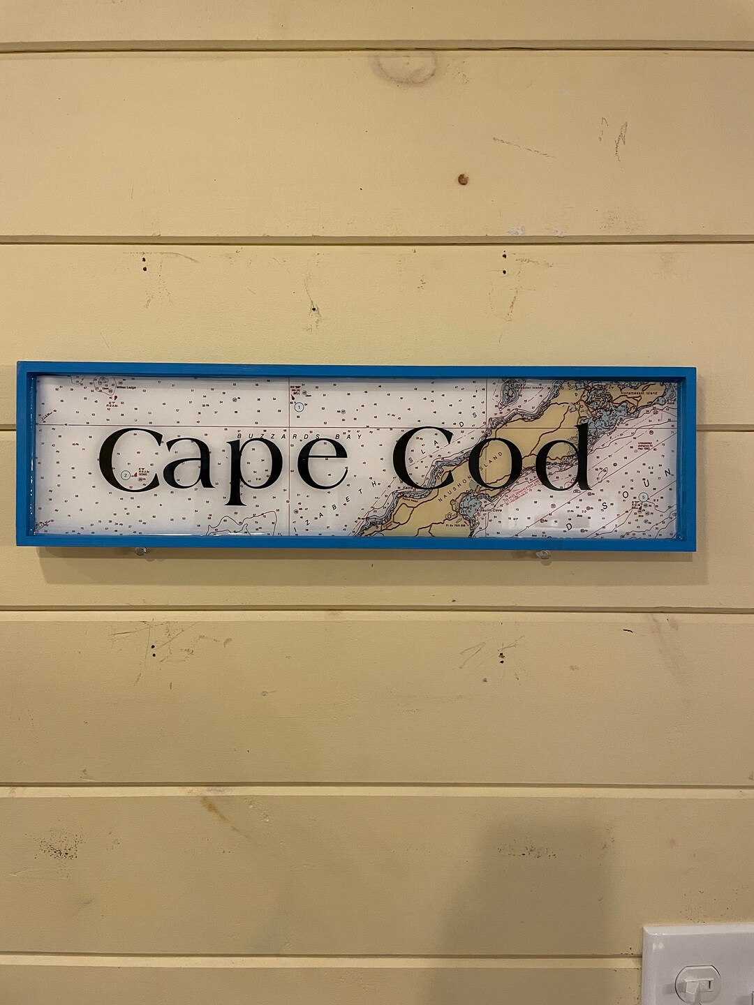 Cape Cod Sign on Reclaimed Chart Etsy