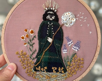 Custom Embroidered Pet Scene