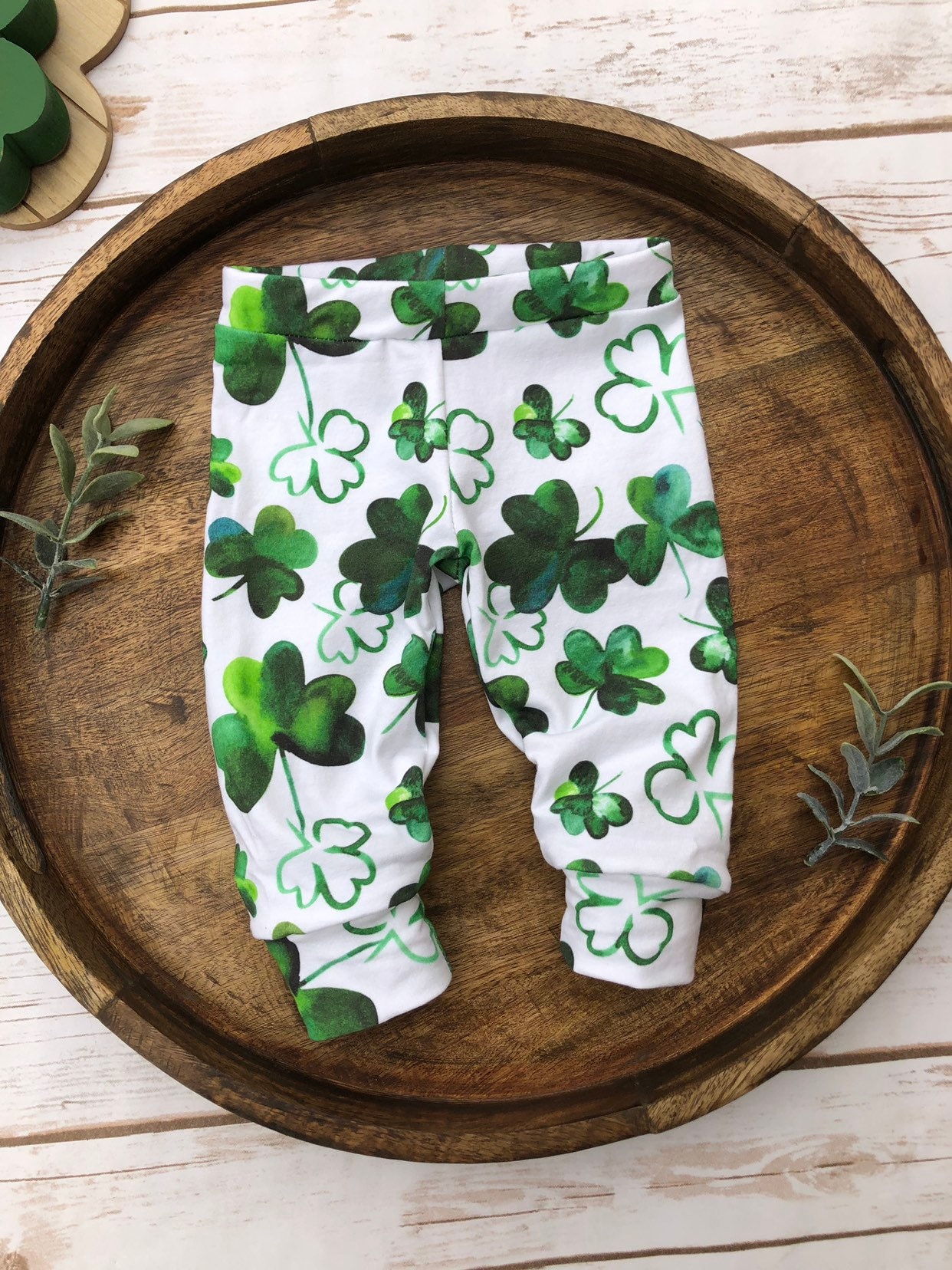 St. Patricks Day baby and toddler leggings