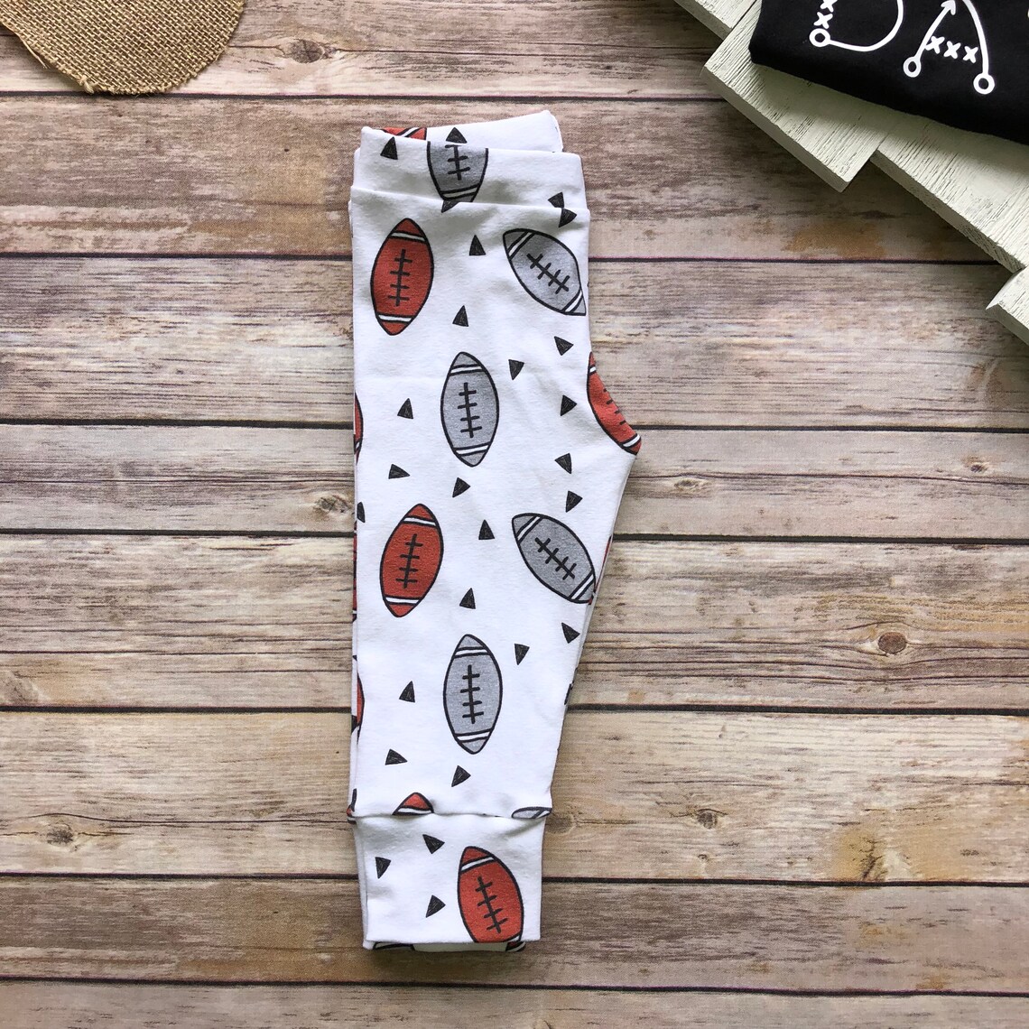 Football Leggings // Toddler and Baby Football Pants Etsy