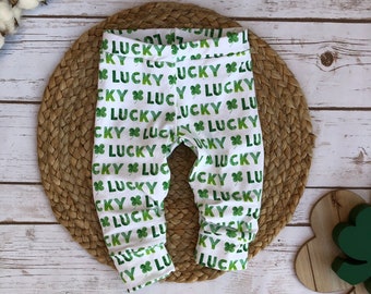 Lucky St. Patricks Day Baby and Toddler Leggings