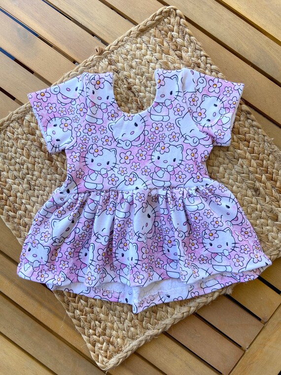 Hello Kitty Peplum Top // Pink Kitty Tunic for kids Il_570xn