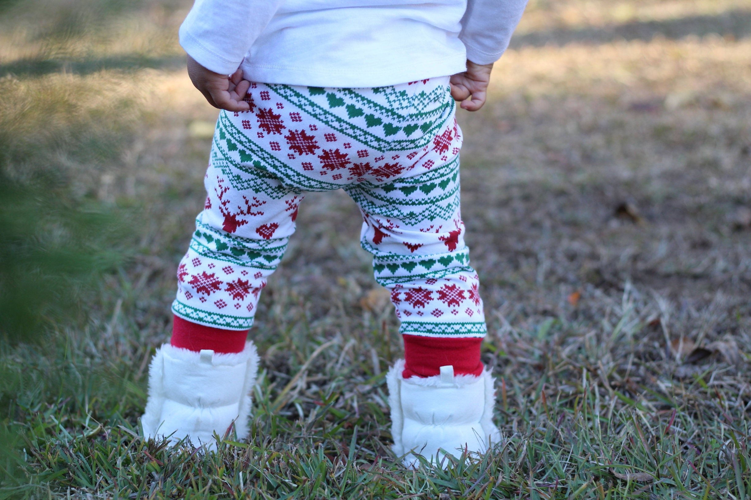 Christmas Baby and Toddler Leggings // Red and Green Holiday | Etsy