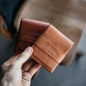 Big Finn - Personalized Leather Wallet Leather Card Holder Slim Wallet Minimalist Leather Wallet Men's Card Holder Woman's Wallet