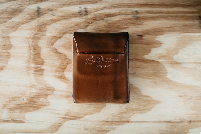 The Cash Finn Leather Bifold Wallet Minimalist Billfold Card Holder Slim Bifold Leather Card Wallet Personalized Mens Wallet Wallet image 1