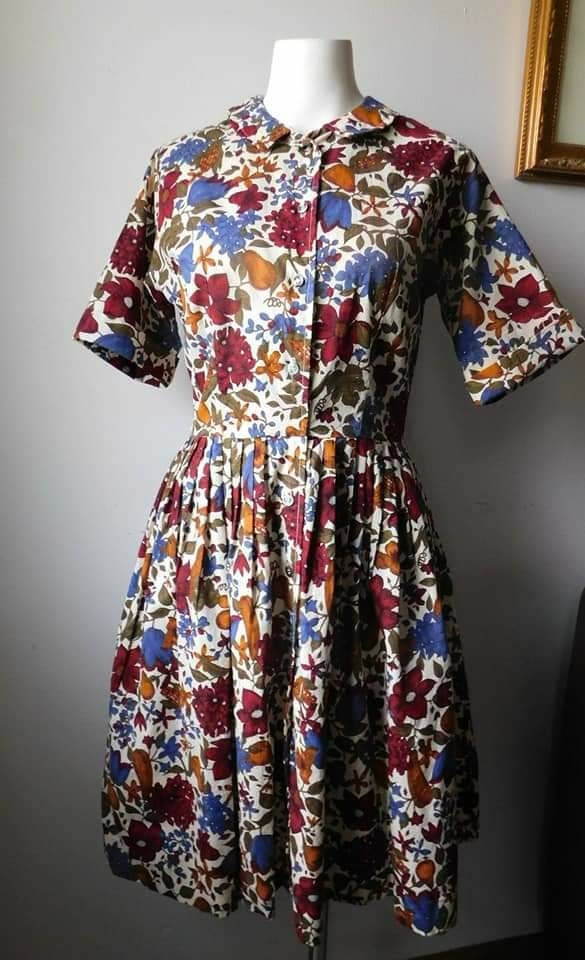 1950s Vintage Novelty Print Dress Jeune Leique by Cherberg | Etsy