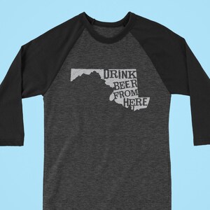 Craft Beer Maryland- MD- Trinkbier von hier™ Langarmshirt