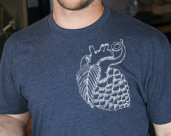 Craft Beer t-shirt- Hop Heart, Beer Lover, Beer T-shirt, Valentines Gift, Beer Gift