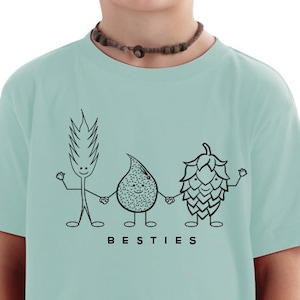 Craft Beer Toddler Tee- "Besties"