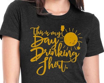 Day Drinking, Craft Beer Women's crew neck t-shirt, Cute Beer tank, Beer Tank, Cute Beer Gift, Beer Lover Tee, Weekend Shirt, Brunch Shirt