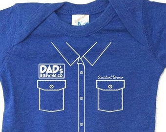 Craft Beer Baby bodysuit- Assistant Brewer &quot;Work Shirt&quot;
