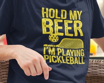 Pickleball- Hold My Beer- Craft Beer T-Shirt