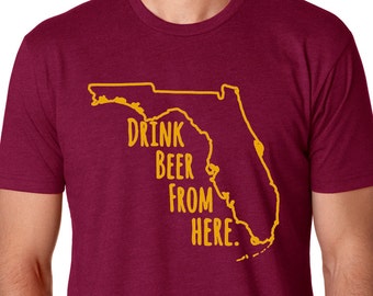 Seminoles & Craft Beer- Florida FSU Drink Beer From Here shirt