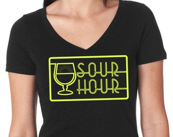 Craft Beer shirt- Sour Hour- Women&#39;s V-neck, Cute Beer Gift, Beer Lover Tee, sour beer, Ladies Beer Shirt