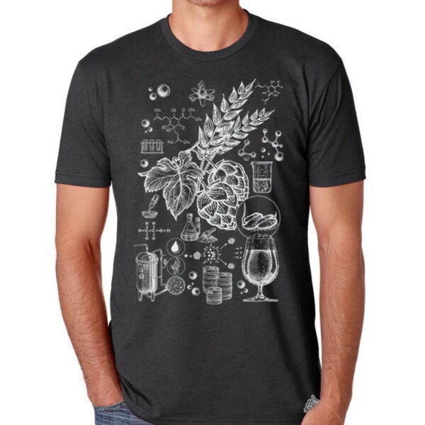 Beer Shirt, Science of Beer, Beer Drinker Beer Lover Beer Shirt Beer Gifts Beer T-Shirts Homebrewer Shirt Brewing Beer Shirt