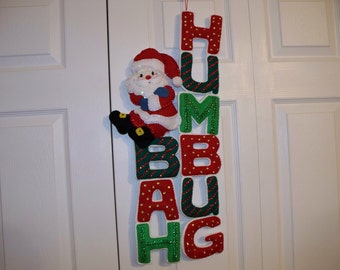 BAH HUMBUG wall hanging