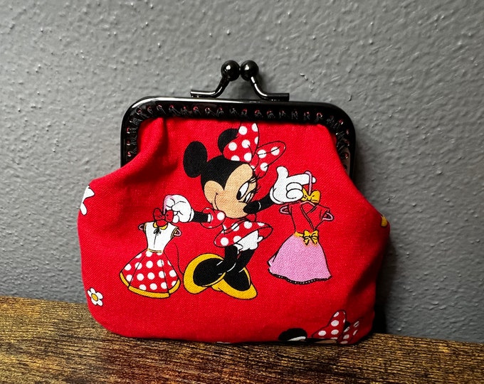 Minnie Mouse Coin Purse Etsy