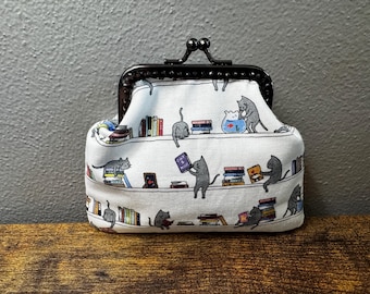 Library Cats Coin Purse