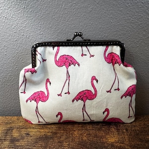 Large Flamingo Coin Purse