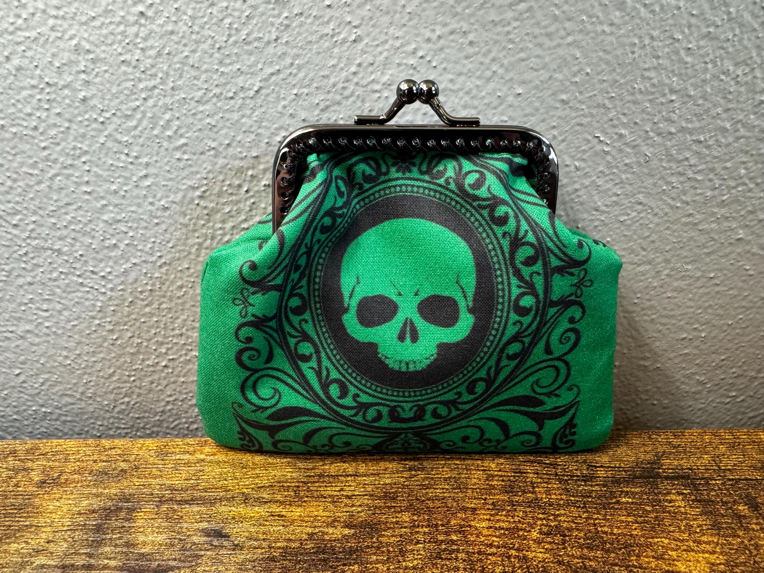 Green Skull Coin Purse