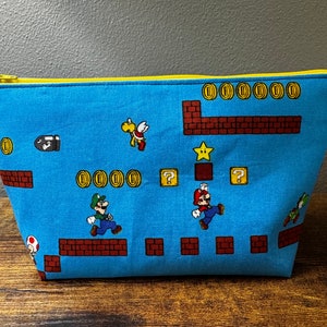 Large Mario Zipper Clutch