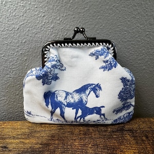 Horse toile Coin Purse