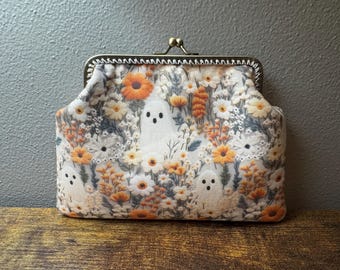 Large Floral Ghosts Coin Purse