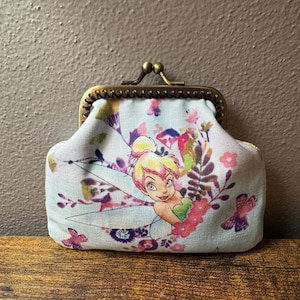 1960\'s Disneyland Park Vinyl Coin Purse Tinker Bell Original Souvenir 2.5\