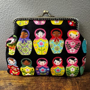 Large Nesting Dolls Coin Purse