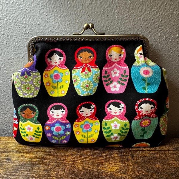 Large Nesting Dolls Coin Purse