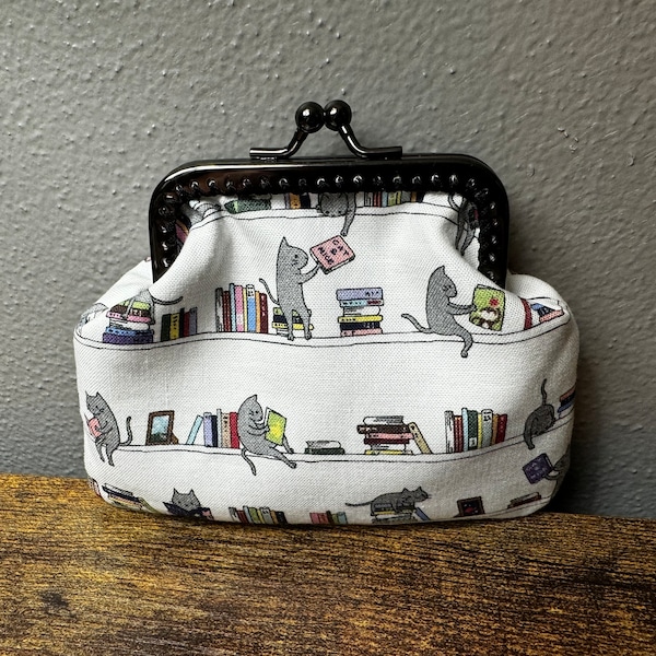 Library Cats Coin Purse