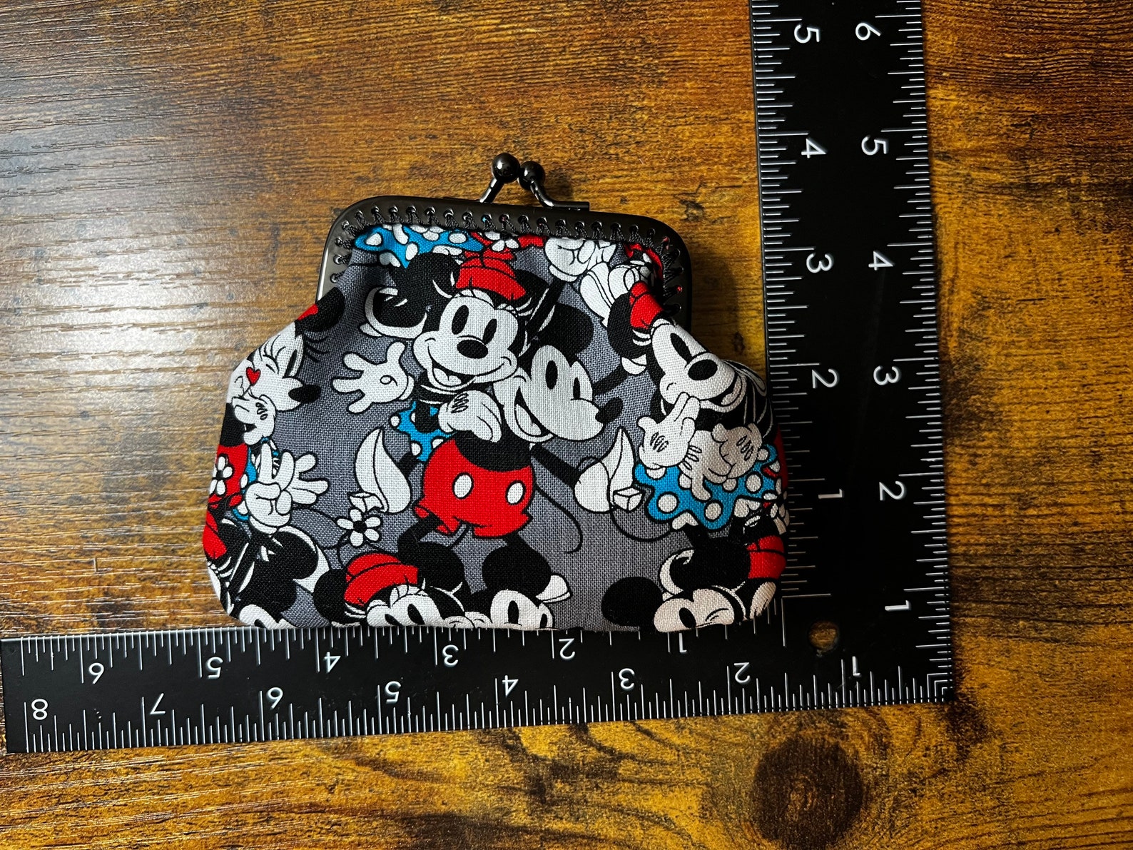 Mickey and Minnie Mouse Coin Purse - Etsy