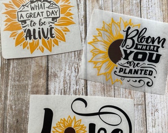 Sunflower Vinyl Decal