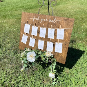 Find Your Seat Wedding Sign / Rustic Wedding Sign / Wood Sign / Seating Chart Sign / Wedding Decor