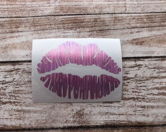 Lips Vinyl Decal Car Laptop Wine Glass Sticker