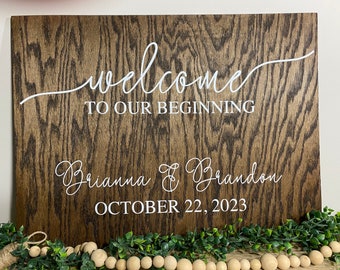 Welcome Sign / Rustic Wedding Sign / Wood Sign / Welcome Wedding Sign / Wedding Decor