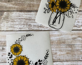 Sunflower Vinyl Decal