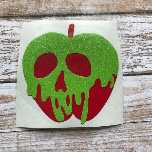 Poison Apple Decal / Poison Apple Sticker / Apple decal / Decals for cars / Gifts for friends / Vinyl Decals for cups