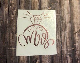 Future Mrs Vinyl Decal Car Laptop Wine Glass Sticker