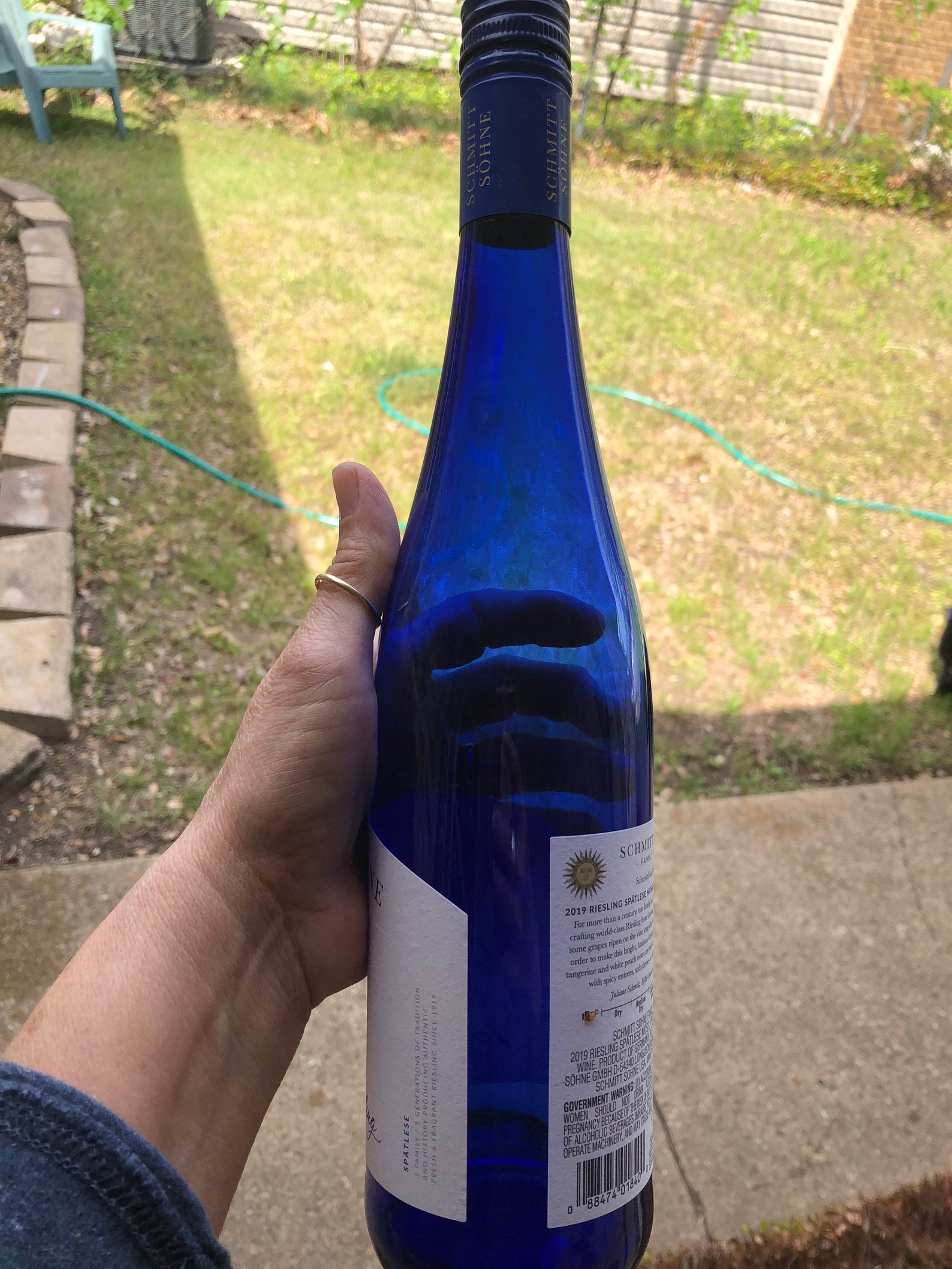 2 Cobalt Blue Wine Bottles 750L Crafting bottles Bottle Etsy