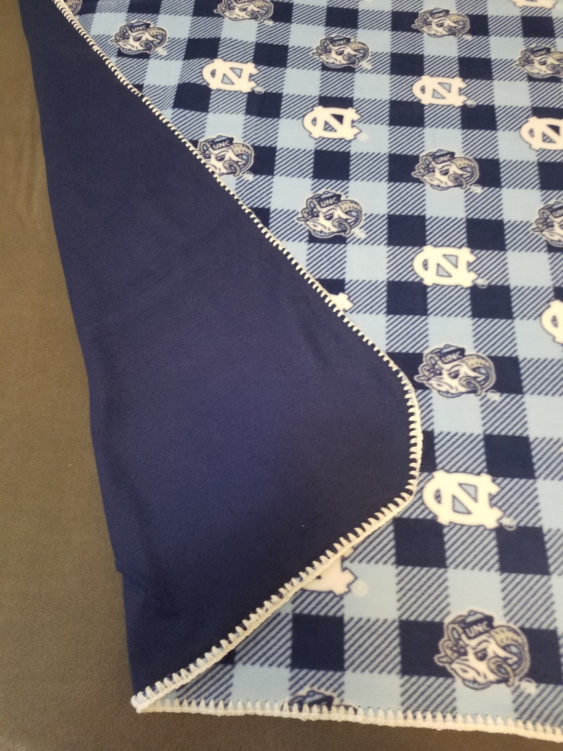 UNC Tarheels Double Fleece Blanket Etsy