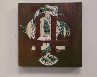 Collage Art "LEATHERWORK"