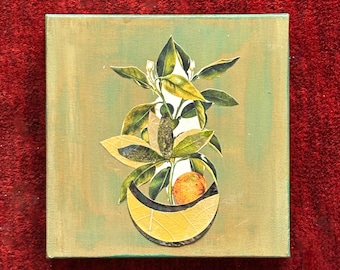Collage Art "Fruit Bowl"