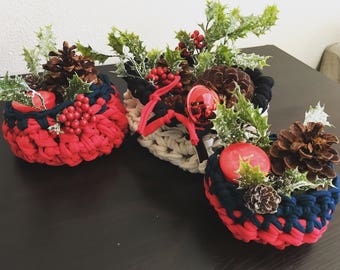 holiday home decor crochet christmas baskets small christmas basket christmas gift baskets holiday gift basketholiday decorations - Christmas Basket Decorations holiday home decor crochet christmas baskets small christmas basket christmas gift baskets holiday gift basketholiday decorations - Christmas Basket Decorations